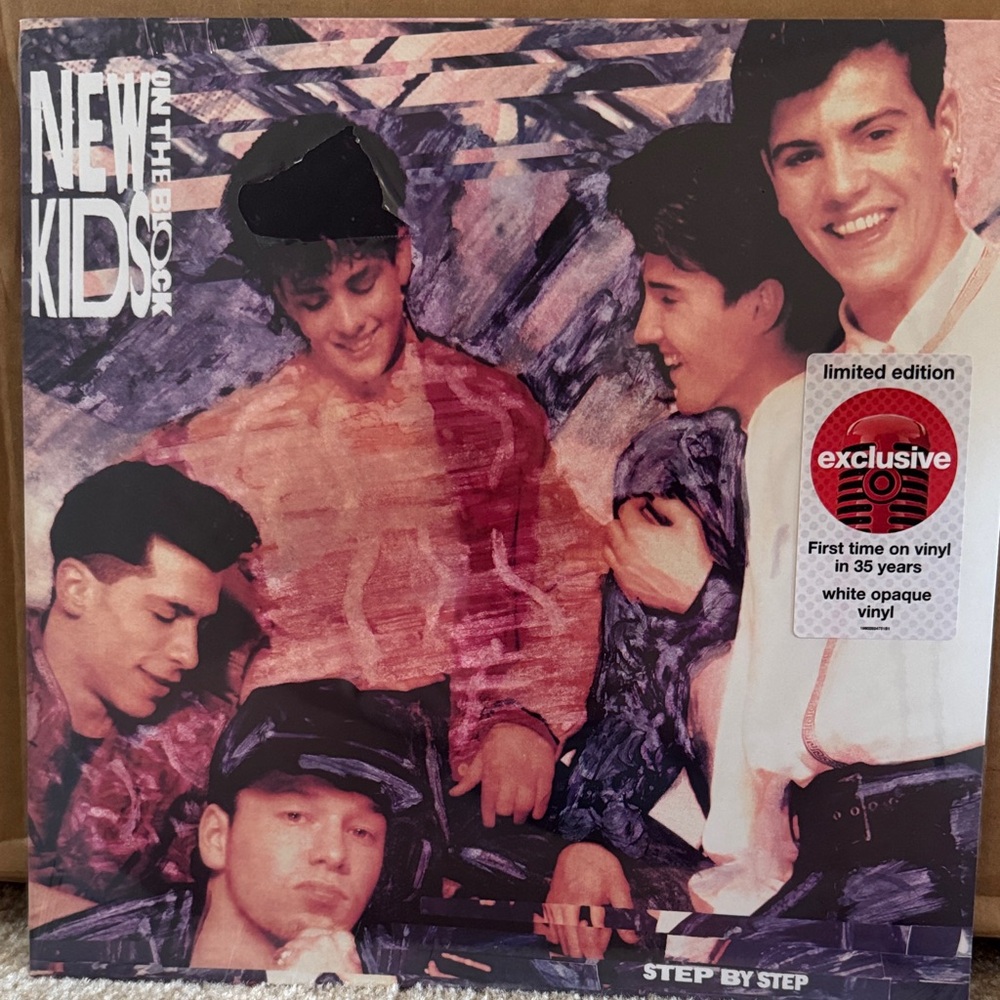 Columbia New Kids on the Block Vinyl - White Opaque Vinyl, NEW